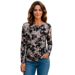 Simply Vera Vera Wang Black and White Blouse